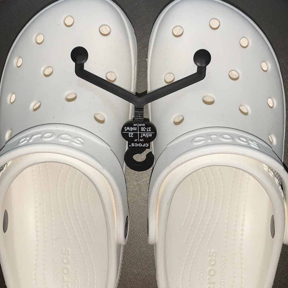 BRAND NEW white CROCS classic clogs